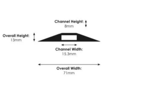 9 Meter Floor Cable Protector/ 1 Wire Channel