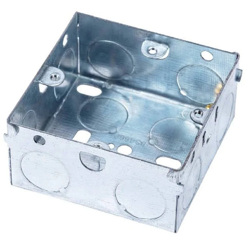 METAL BACK BOX WITH KNOCKOUTS