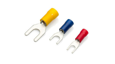 INSULATED CRIMP TERMINALS FORK ELECTRICAL WIRE CONNECTORS