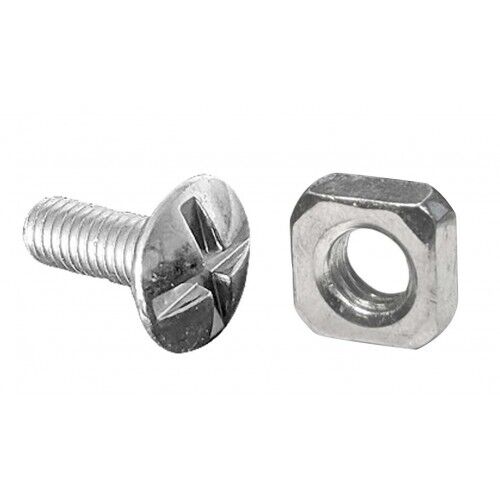 Roofing bolts with nuts Zinc M6 - ALL SIZES AVALIBLE 12,16,20,25,30,35,40,50mm