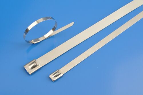 Stainless Steel Metal Cable Ties Zip Wrap Exhaust Heat Straps Marine Grade